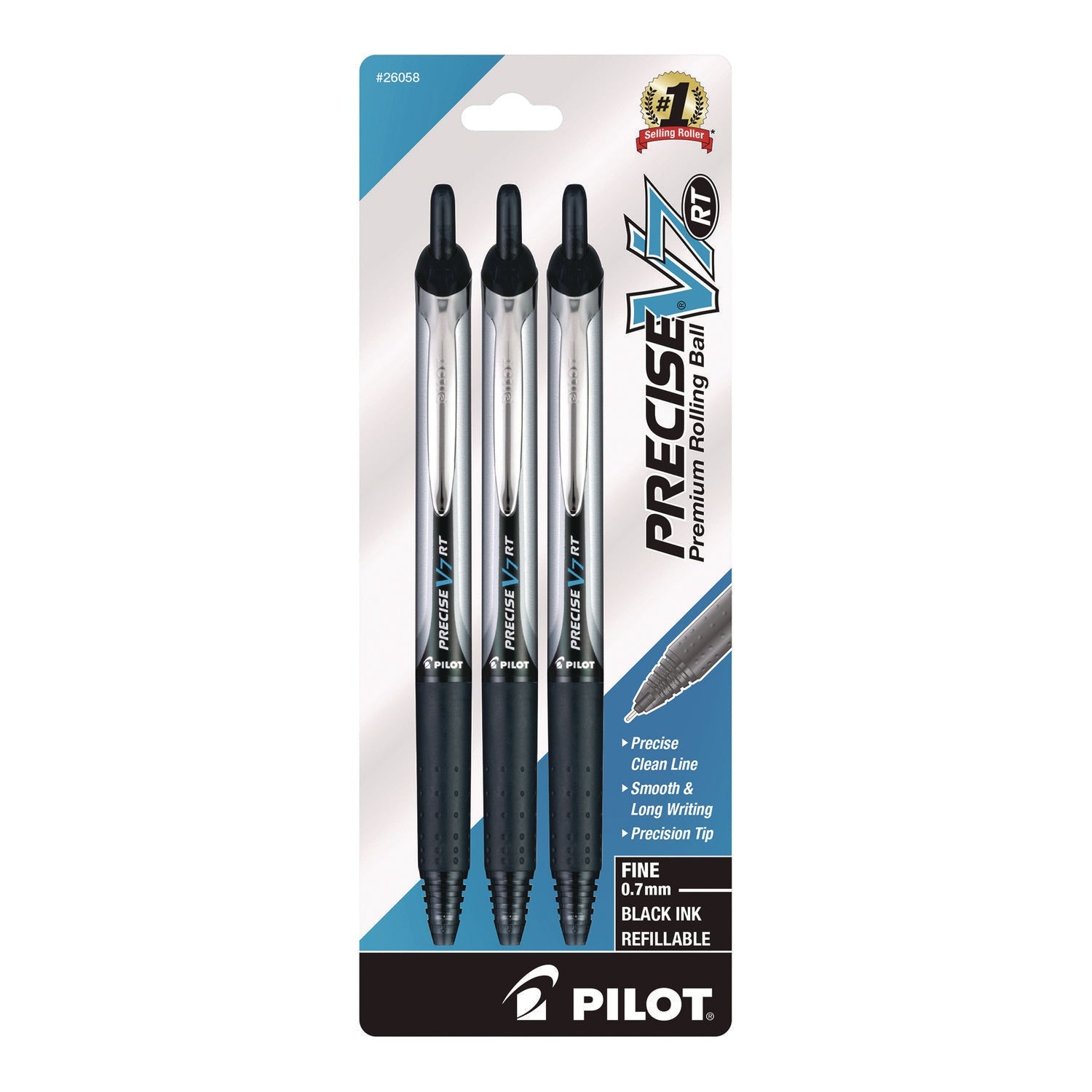 pilot-r-precise-v7rt-rollerball-pen-retractable-fine-0-7-mm-black-ink-black-barrel-3-pack-pil26058_1